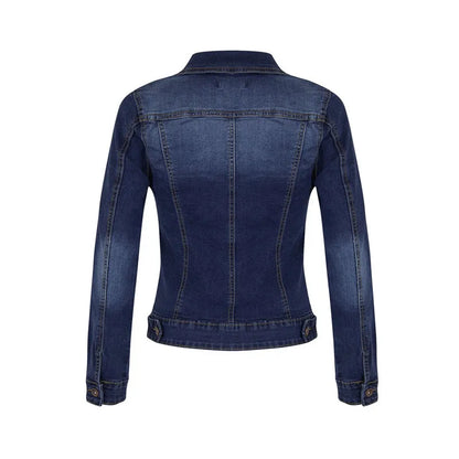 Women Long Sleeve Vintage Casual Jean Denim Jacket