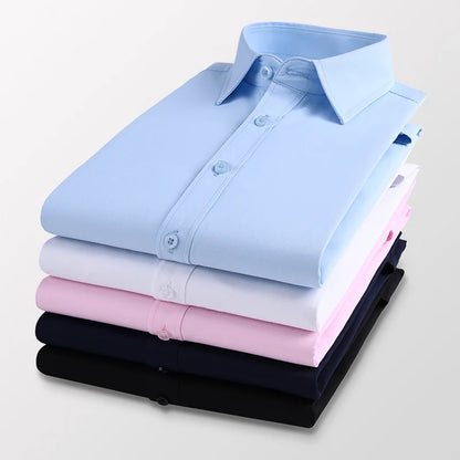 Men's Slim Long-sleeved Shirt Business Casual Shirt