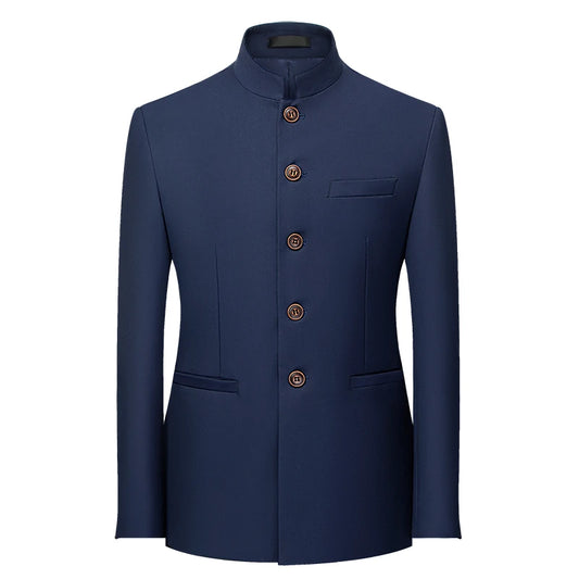 Men's Blazer Solid Casual Suit Jacket Men Wedding Business Slim Fit Blazer