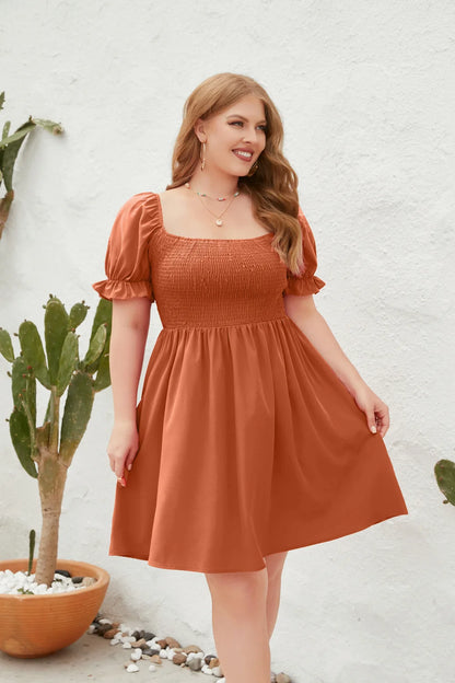 Plus Size Casual Summer Holiday Short Dress for Women