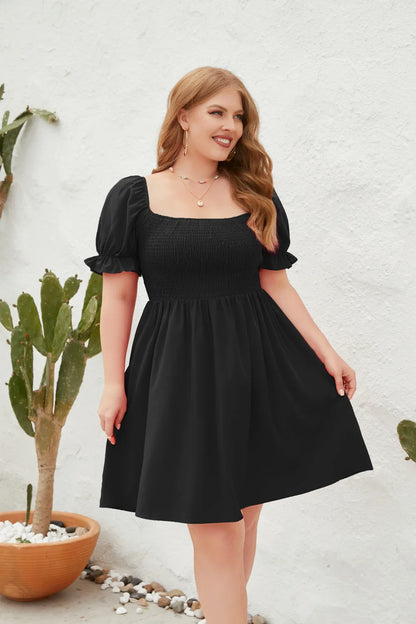 Plus Size Casual Summer Holiday Short Dress for Women