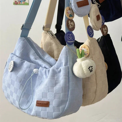 Women College Crossbody Bag Large Capacity Shoulder Bag Fashion Designer Handbag Girls