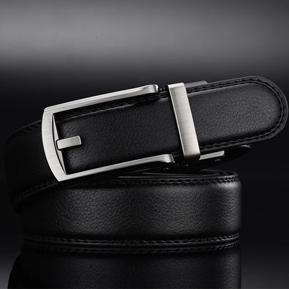 Men Belt Top quality cow genuine leather cowhide strap for male automatic buckle belts