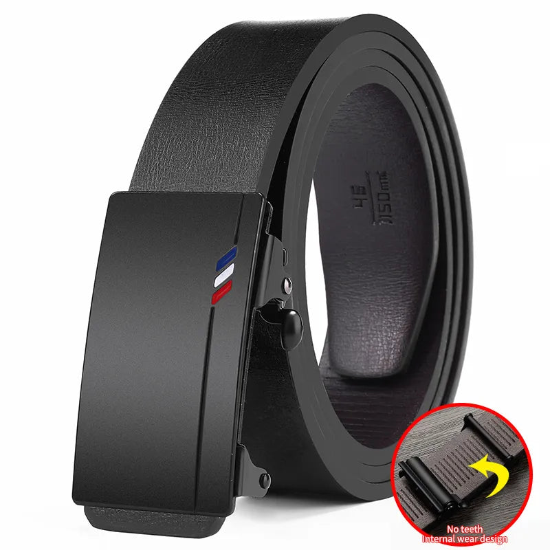 Men's Belt high quality toothless automatic buckle Casual and business fashion Belt