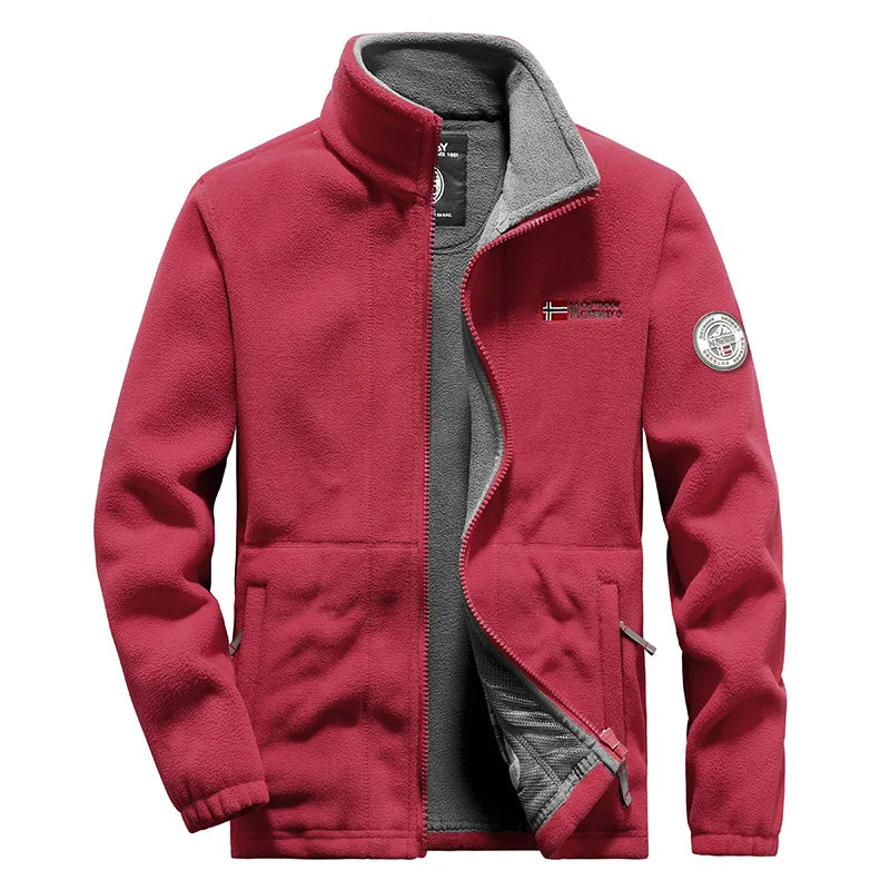 Men Outdoor Warm Jacket Casual Rocking Fleece