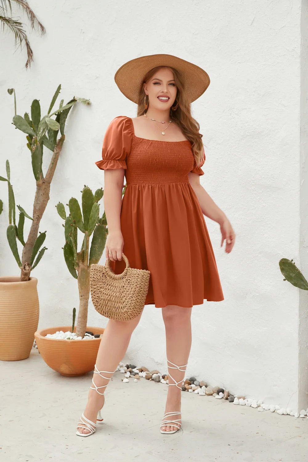 Plus Size Casual Summer Holiday Short Dress for Women