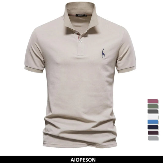 Men's High Quantity Solid Polo Shirts Cotton Short Sleeve Summer Clothing