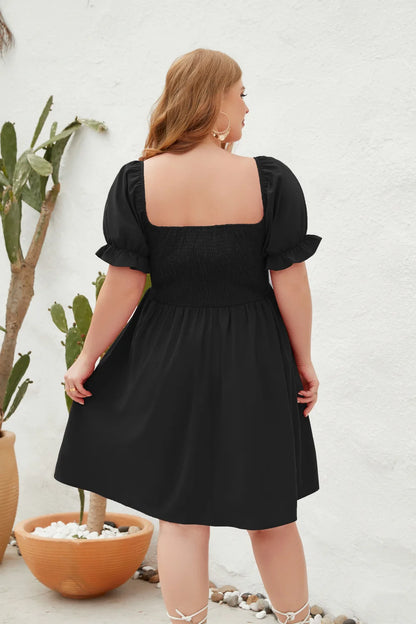 Plus Size Casual Summer Holiday Short Dress for Women