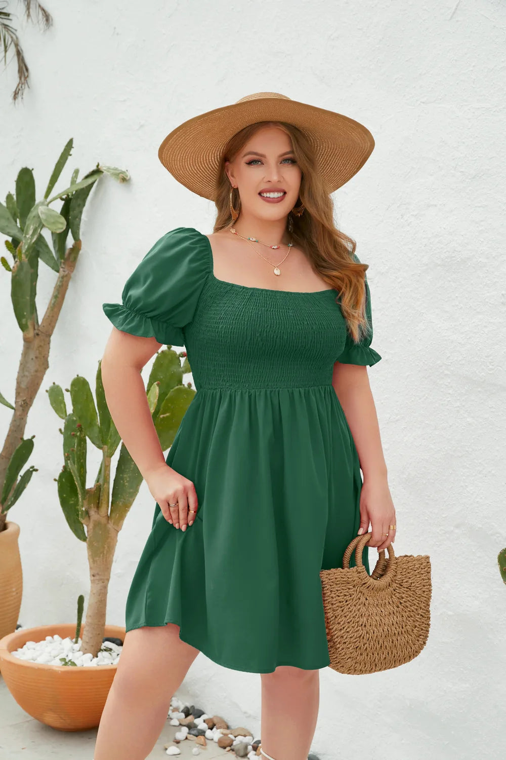 Plus Size Casual Summer Holiday Short Dress for Women