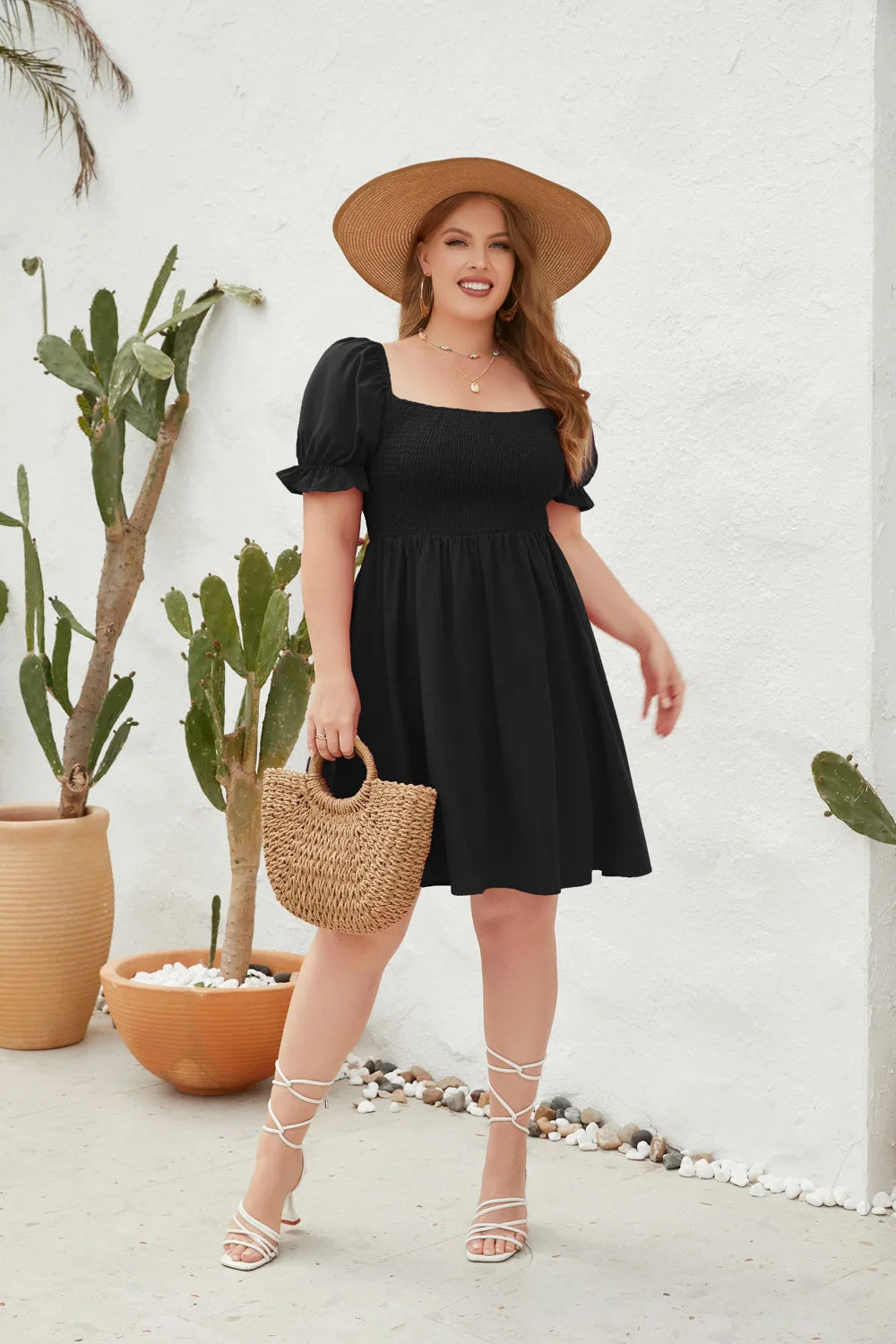 Plus Size Casual Summer Holiday Short Dress for Women