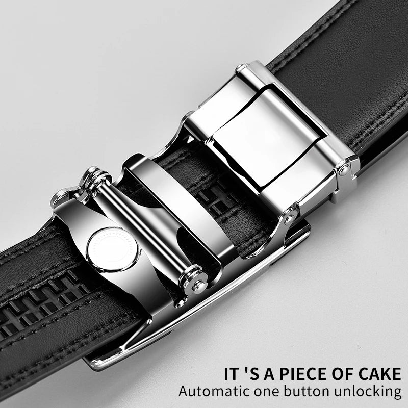 Men's Belts Famous Brand Belt Quality Genuine Luxury Leather Belt Male Strap Metal Automatic Buckle