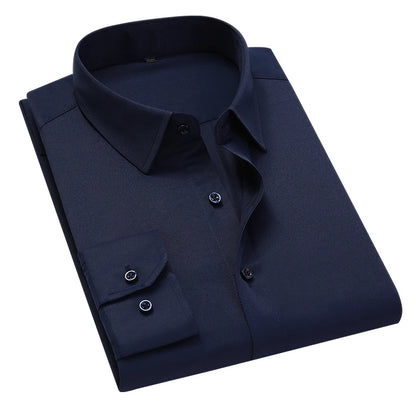 Men's Slim Long-sleeved Shirt Business Casual Shirt