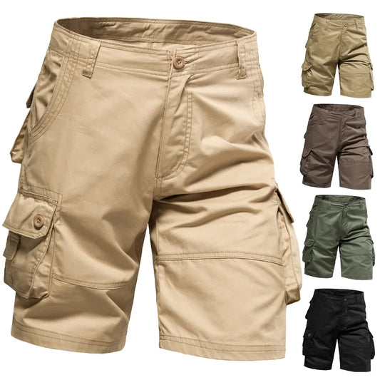Men's Shorts Loose Large Size Multi-Pocket Cotton Comfortable Shorts Outdoor Casual Sports