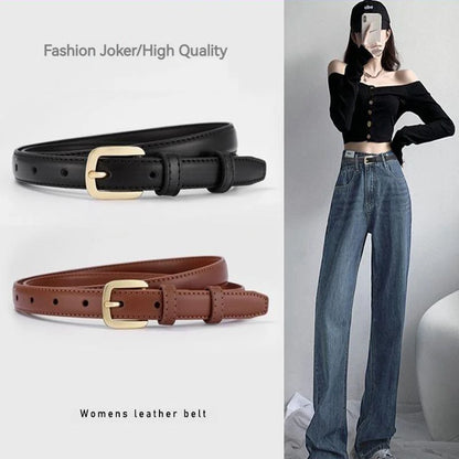 women's Belt fashion hundred with jeans belt female simple wind trouser belt black