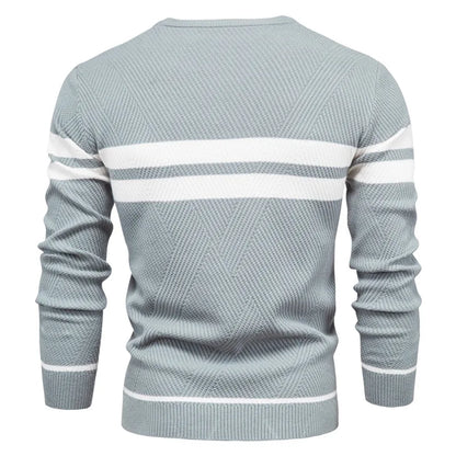 Men's Sweater O-neck Long Sleeve Warm Slim Sweaters Fashion Sweater