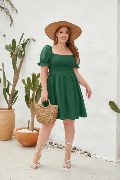 Plus Size Casual Summer Holiday Short Dress for Women