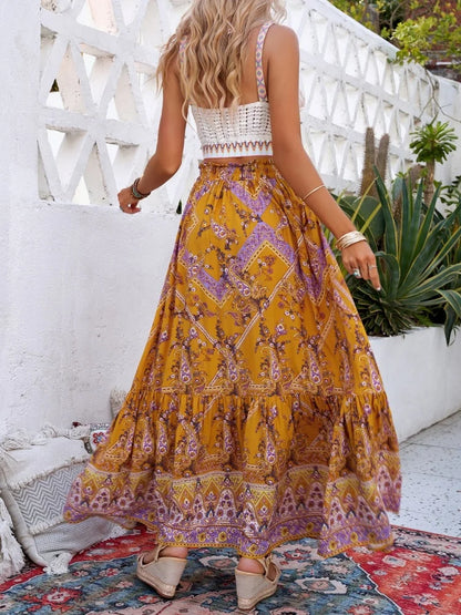 Women Long Skirts Loose Beach Skirt Summer Elegant