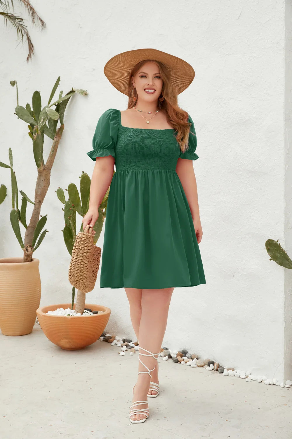 Plus Size Casual Summer Holiday Short Dress for Women