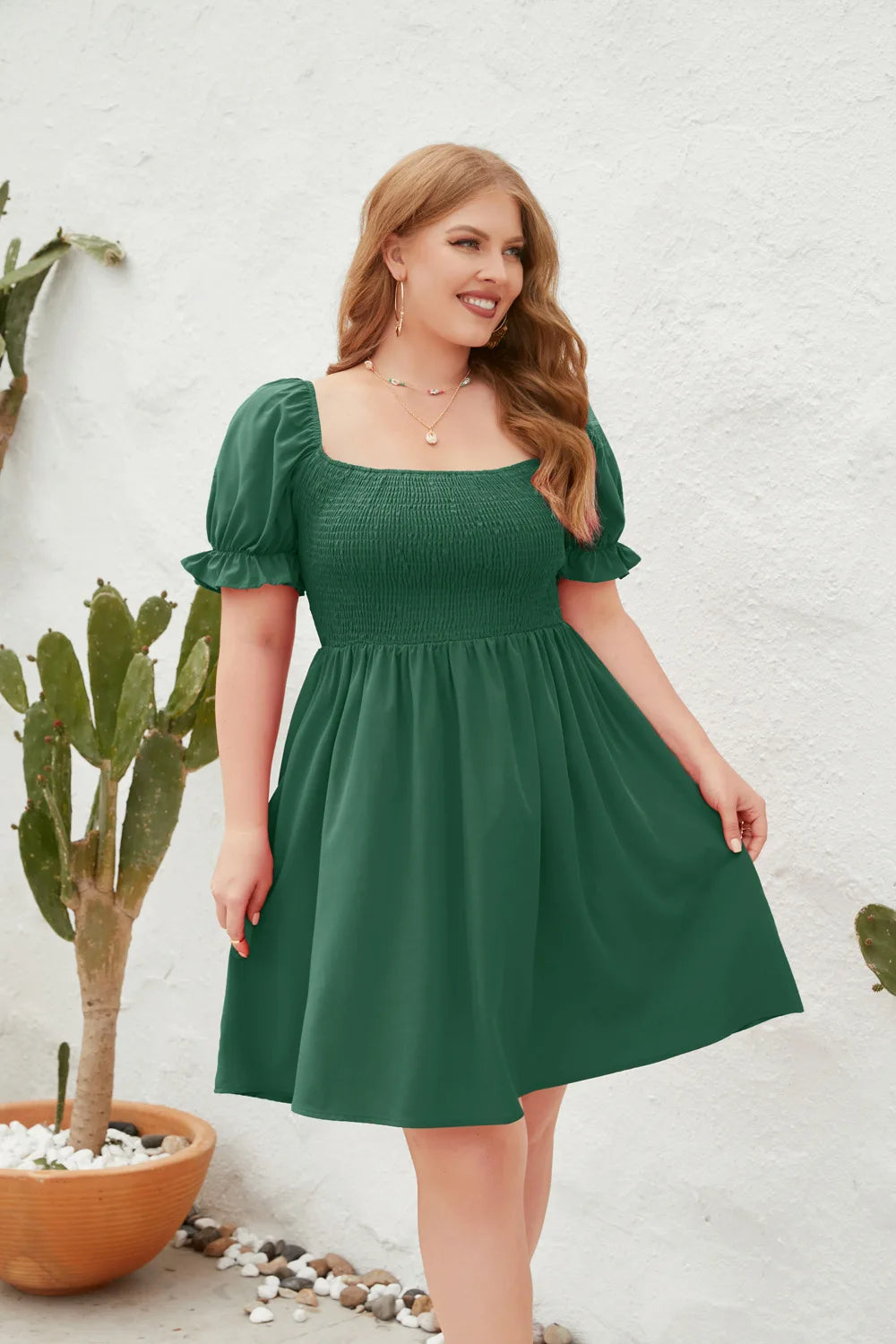 Plus Size Casual Summer Holiday Short Dress for Women