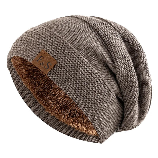 Unisex Slouchy Winter Hats Warm Beanie Cap