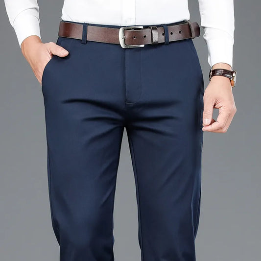 Men's Pants Classic Style Business Fashion Stretch Cotton
